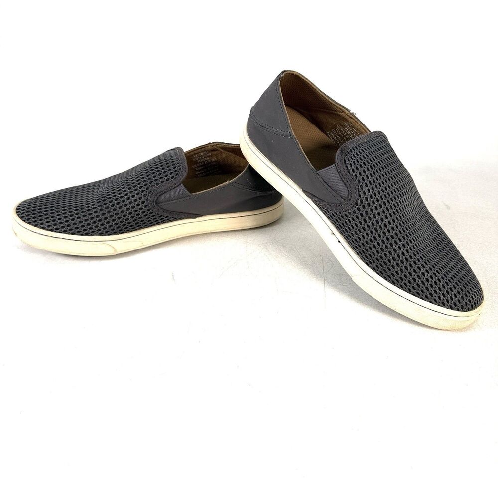 Olu'Kai Pehuea Womens Size 8.5 Shoes Gray Slip-On Comfort Casual Low Top Sneaker
